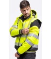 Pilot con mangas desmontables acolchada e impermeable alta visibilidad con cintas segmentadas C3535. Workteam1