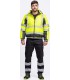 Pilot con mangas desmontables acolchada e impermeable alta visibilidad con cintas segmentadas C3535. Workteam3