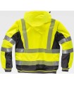 Pilot con mangas desmontables acolchada e impermeable alta visibilidad con cintas segmentadas C3535. Workteam7