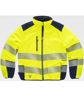 Chaqueta reversible acolchada de alta visibilidad con cintas segmentadas C8210. Workteam1