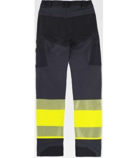 Pantalón de Alta visibilidad elástico tricolor C3555. Workteam5