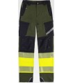 Pantalón de Alta visibilidad elástico tricolor C3555. Workteam7