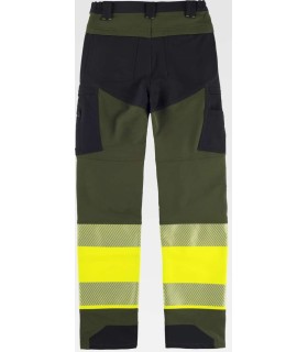Pantalón de Alta visibilidad elástico tricolor C3555. Workteam8