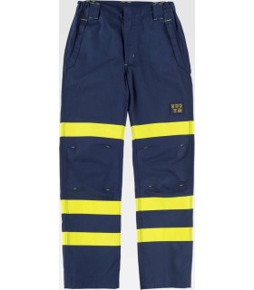 Pantalón certificado para soldaduras, ignífugo, antiestático, arco eléctrico y visibilidad realzada B1496. Workteam1