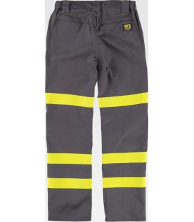 Pantalón certificado para soldaduras, ignífugo, antiestático, arco eléctrico y visibilidad realzada B1496. Workteam4