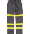 Pantalón certificado para soldaduras, ignífugo, antiestático, arco eléctrico y visibilidad realzada B1496. Workteam4