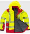 Parka de alta visibilidad de tejido WorkShell S9211. Workteam2