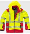 Parka de alta visibilidad de tejido WorkShell S9211. Workteam1