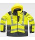 Parka de alta visibilidad de tejido WorkShell S9211. Workteam4