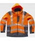 Parka de alta visibilidad de tejido WorkShell S9211. Workteam6