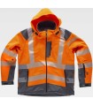 Parka de alta visibilidad de tejido WorkShell S9211. Workteam6