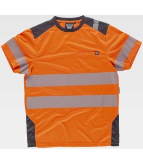 Camiseta bicolor de alta visibilidad C9241. Workteam1