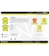 Camiseta bicolor de alta visibilidad C9241. Workteam7
