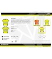 Camiseta bicolor de alta visibilidad C9241. Workteam7