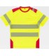 Camiseta bicolor de alta visibilidad C9241. Workteam5