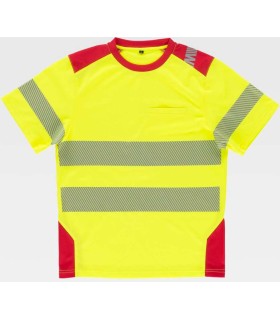 Camiseta bicolor de alta visibilidad C9241. Workteam5