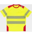 Camiseta bicolor de alta visibilidad C9241. Workteam5