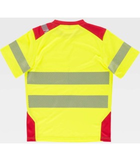 Camiseta bicolor de alta visibilidad C9241. Workteam6