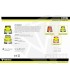Bermuda de alta visibilidad combinada C2705. Workteam7