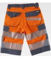 Bermuda de alta visibilidad combinada C2705. Workteam2