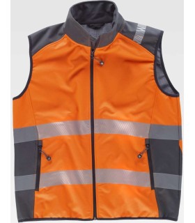 Chaleco Workshell de alta visibilidad S9231. Workteam3
