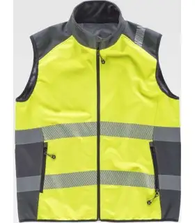 Chaleco Workshell de alta visibilidad S9231. Workteam1