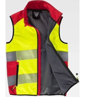 Chaleco Workshell de alta visibilidad S9231. Workteam6