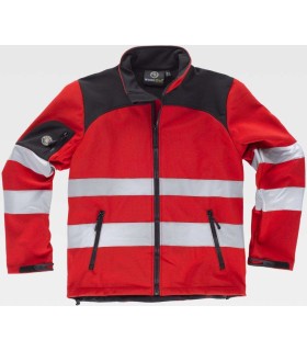 Chaqueta Workshell reflectante con tejido ripstop C2931. Workteam1