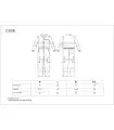 Buzo de alta visibilidad con cierre de cremallera oculta y velcro C3000. Workteam5