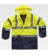 Parka de alta Visibilidad acolchada e impermeable C3710. Workteam1