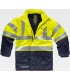 Parka ignifuga, antiestático, arco eléctrico, químico y alta visibilidad B3795. Workteam2