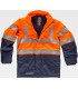 Parka ignifuga, antiestático, arco eléctrico, químico y alta visibilidad B3795. Workteam6