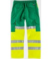Pantalón de alta visibilidad con refuerzo en culera y multibolsillos C3314. Workteam2