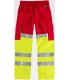 Pantalón de alta visibilidad con refuerzo en culera y multibolsillos C3314. Workteam4