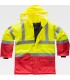 Parka de alta visibilidad impermeable combinada C3711. WORKTEAM3