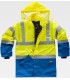 Parka de alta visibilidad impermeable combinada C3711. WORKTEAM5