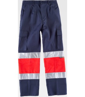 Pantalón de alta visibilidad multibolsillos C4057. Workteam1