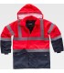 Parka de alta visibilidad impermeable C3717. Workteam1