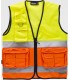 Chaleco tipo safari de Alta Visibilidad bicolor C4046. Workteam1