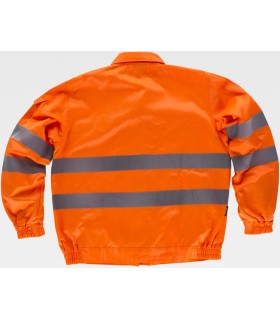 Chaquetilla de alta visibilidad con cintas reflectantes C3910. Workteam4