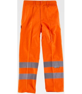 Pantalón de alta visibilidad con cintas reflectantes C3915. Workteam3