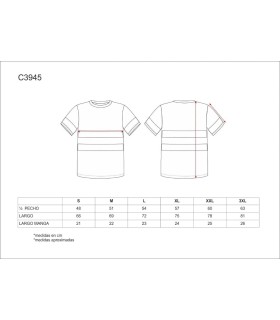 Camiseta de alta visibilidad transpirable C3945. Workteam5