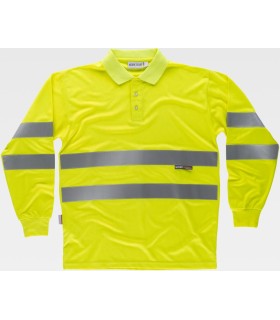 Polo de alta visibilidad transpirable C3833. Workteam1