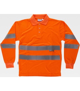Polo de alta visibilidad transpirable C3833. Workteam3