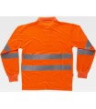 Polo de alta visibilidad transpirable C3833. Workteam4