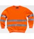 Sudadera de alta visibilidad con cintas reflectantes C9030. Workteam3