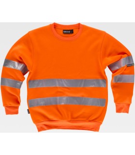 Sudadera de alta visibilidad con cintas reflectantes C9030. Workteam3
