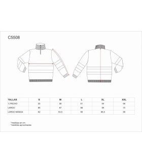Jersey de alta visibilidad de punto grueso C5508. Workteam5