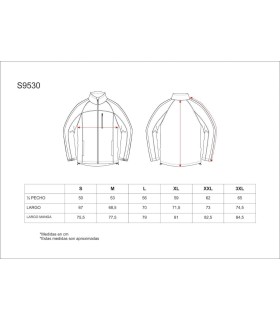 Chaqueta Workshell reflectante S9530. Workteam5