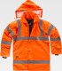 Parka de alta visibilidad y protección contra el frío impermeable C3700. Workteam3